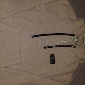 Blush pink sherpa medium